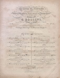 G.A. Rossini, Η πολιορκία της Κορίνθου