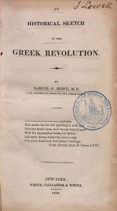 S. Howe, A historical Sketch of the Greek Revolution